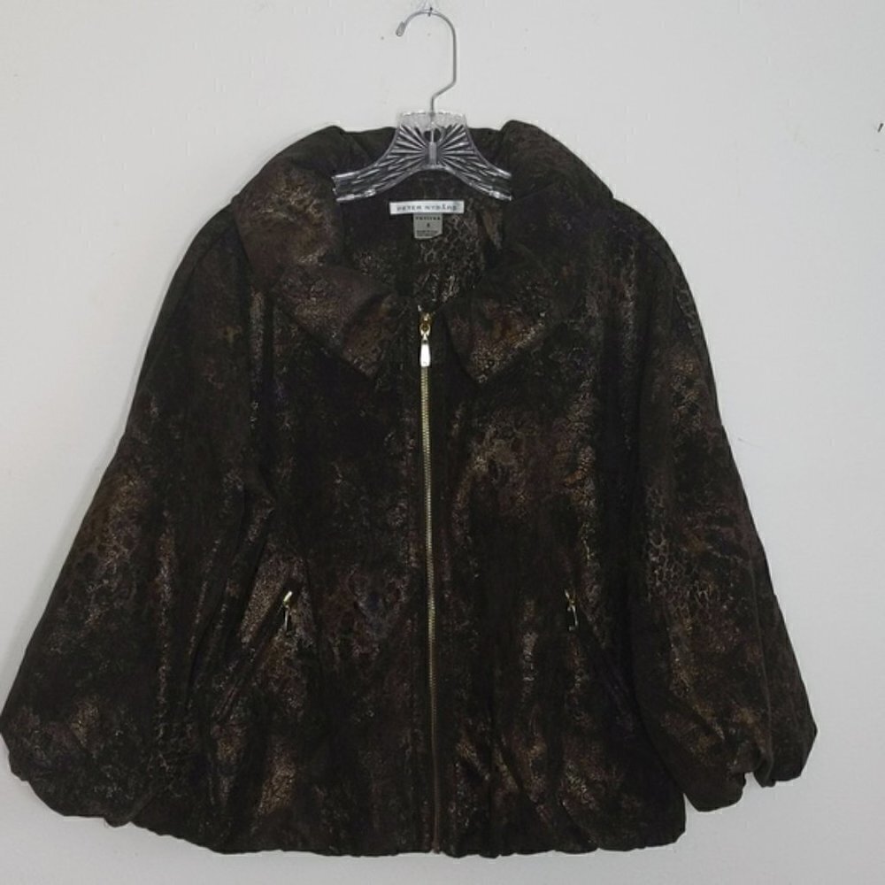 Peter Nygard Brown Jacket Coat